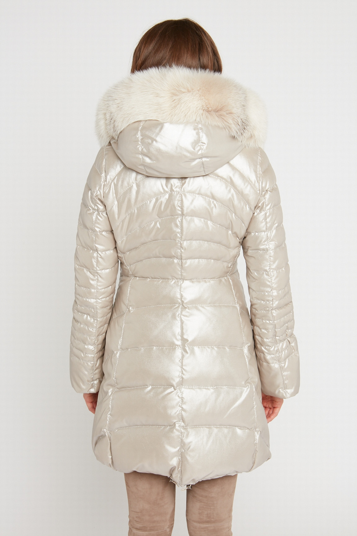 GOOSE DOWN JACKET W/ FOX FUR DOMITILE