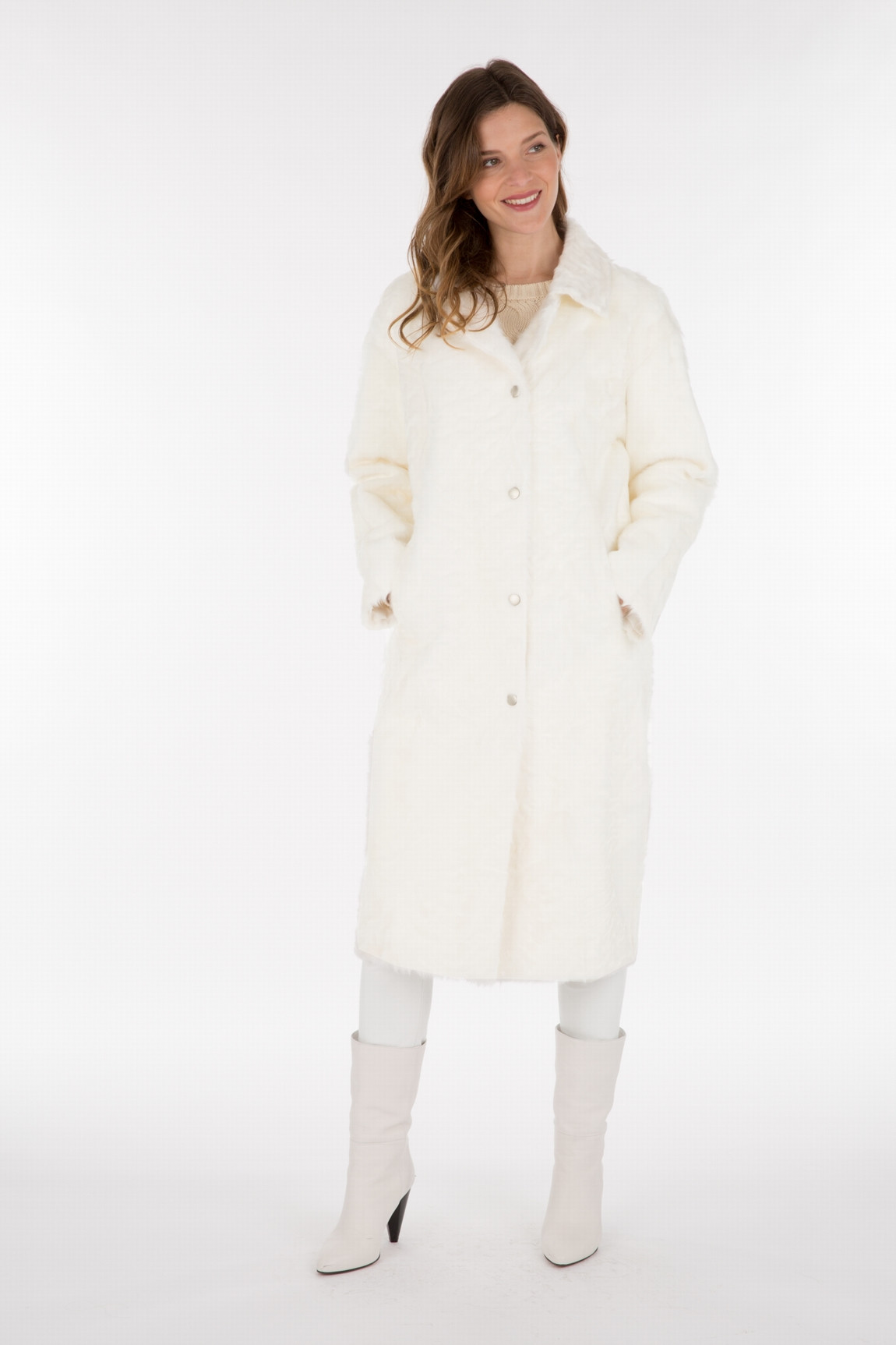 MANTEAU LONG CHÈVRE DU TIBET FROZEN