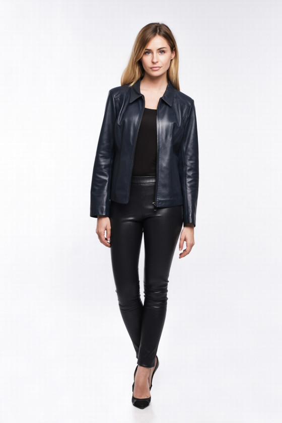 BLOUSON EN CUIR JEANNE WAXY