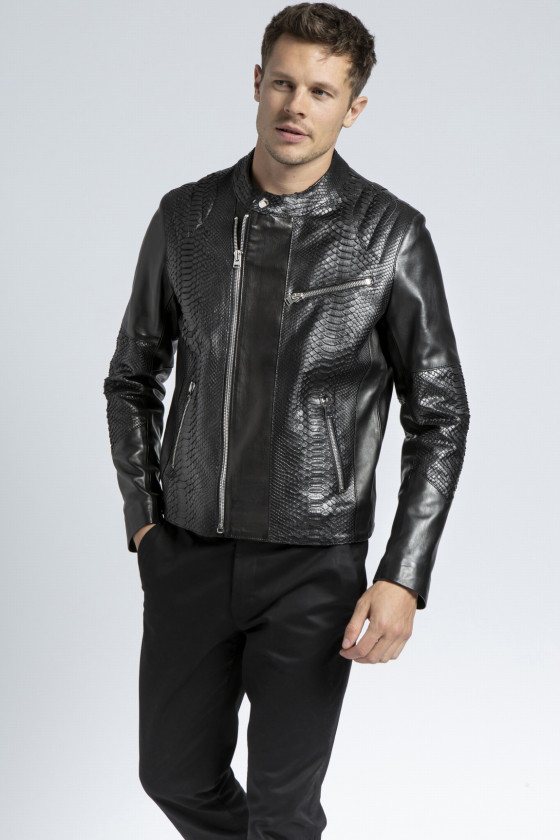 Veste cuir giorgio sale