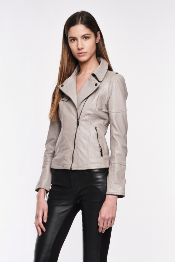 LAMB LEATHER BIKER JACKET LOVELY WODY