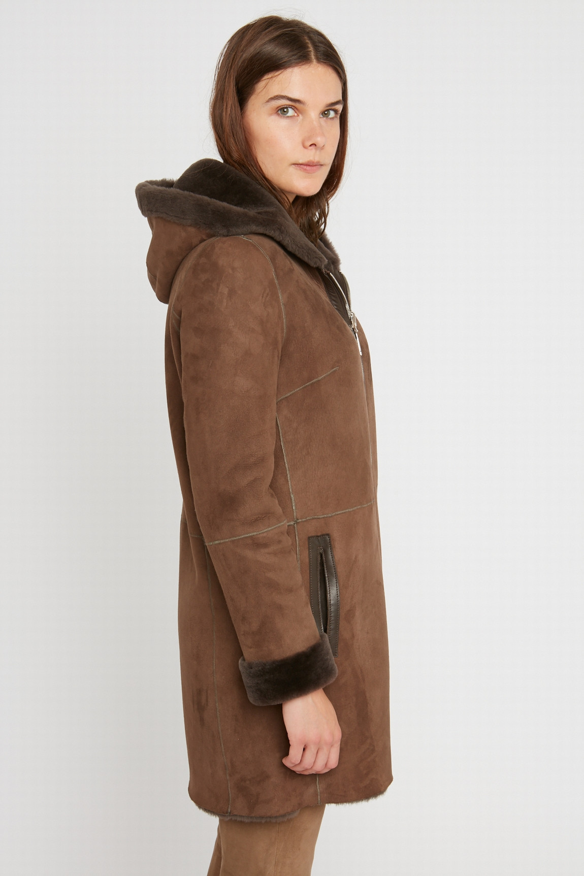 REVERSIBLE LAMB LEATHER COAT LIVY FURLESS