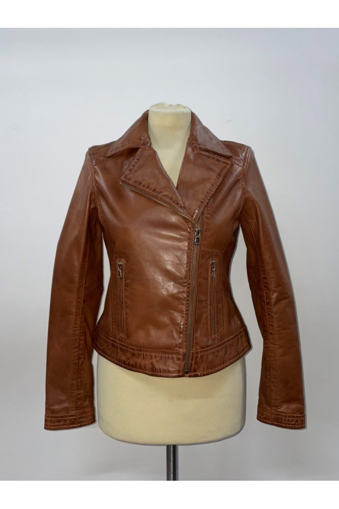 BLOUSON PERFECTO MUL ZIP CLEM WAXED
