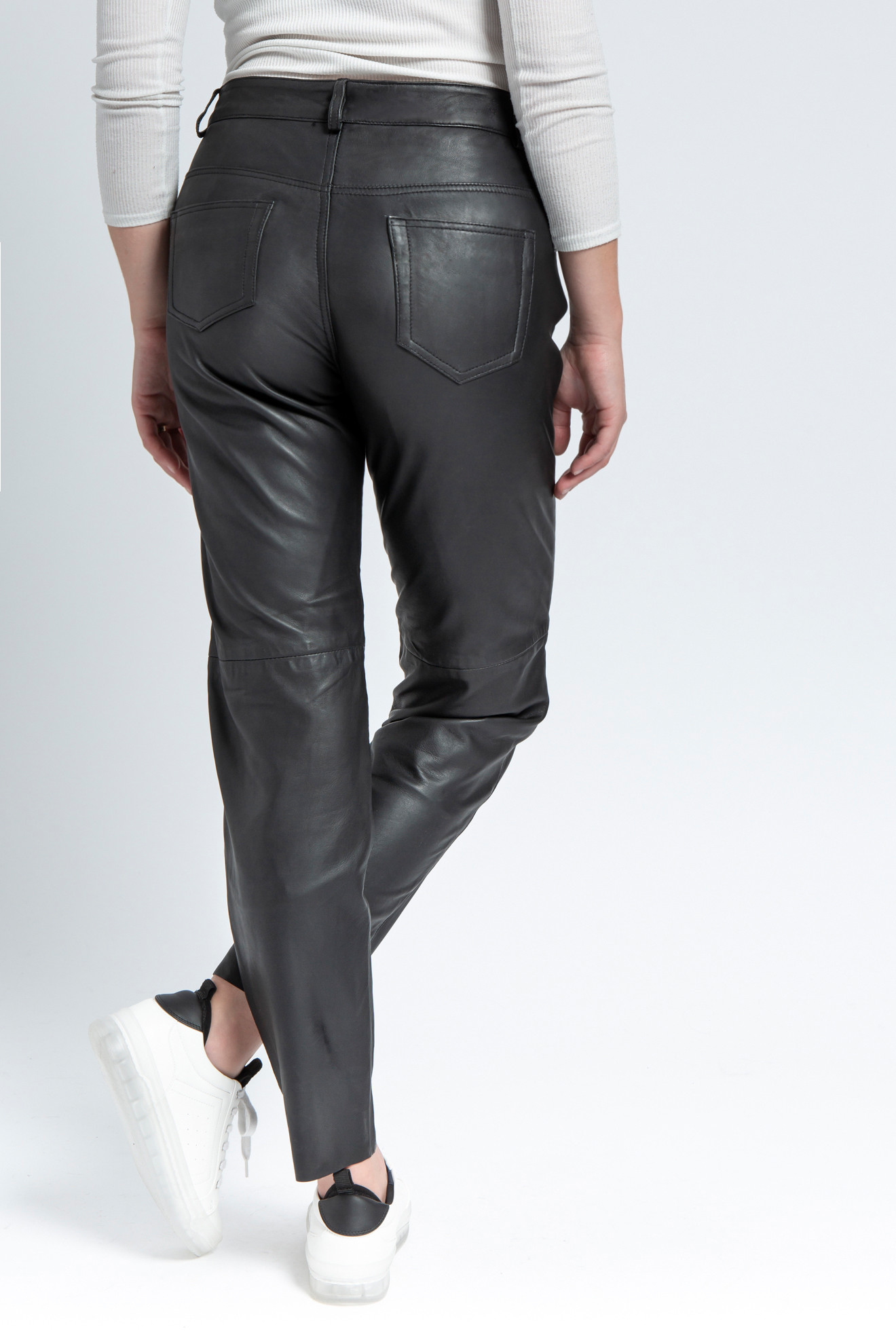 PANTALON EN CUIR TAILLE HAUTE ARMONY