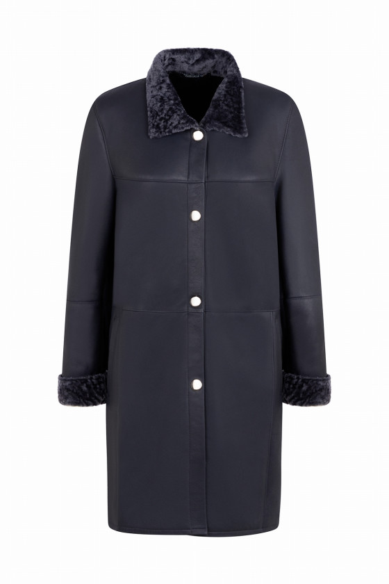 MANTEAU EN PEAU RETOURNEE COMETE SOFT