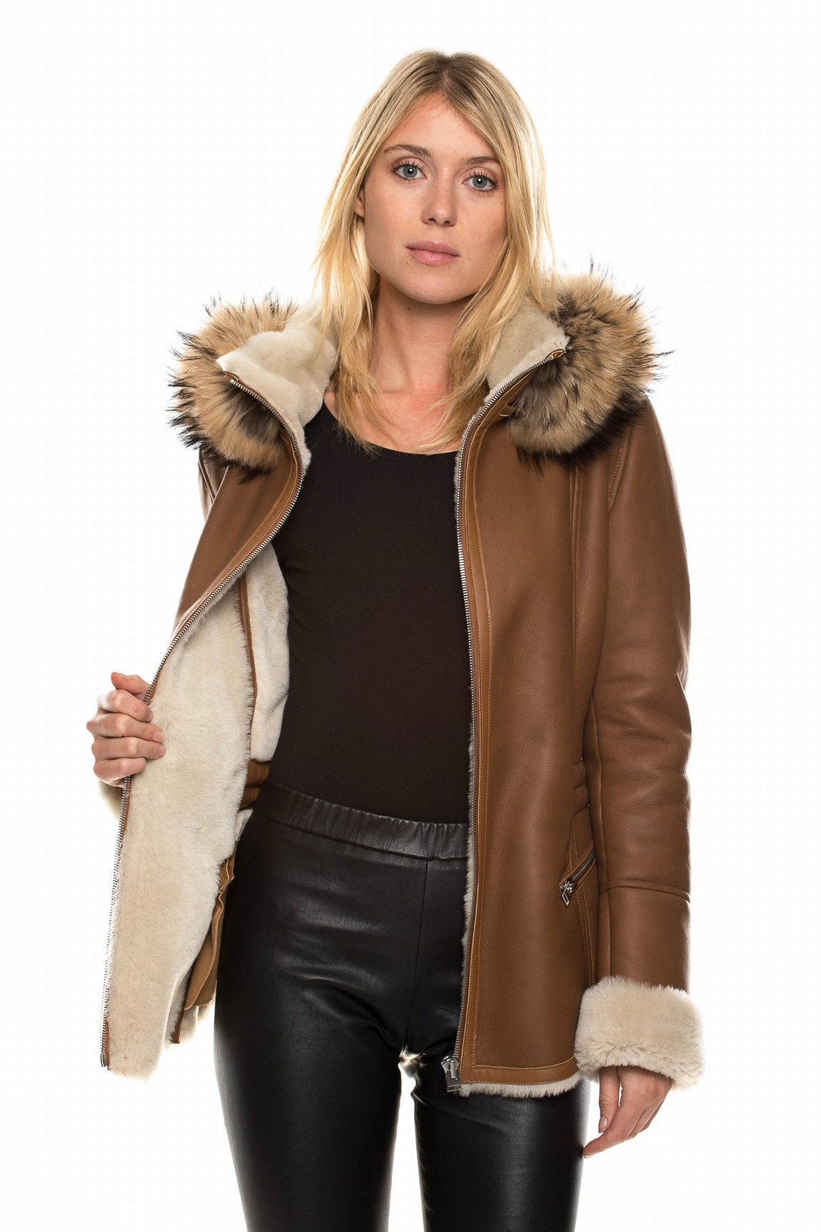 VESTE AGNEAU ELENA SOFT